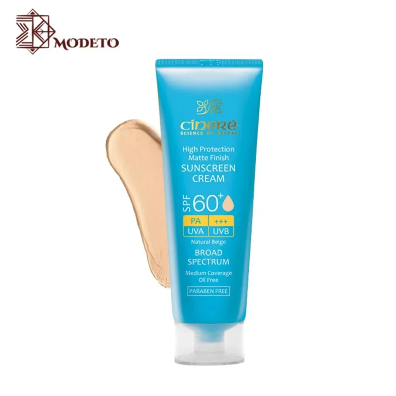 کرم ضد آفتاب فاقد چربی سینره رنگی SPF 60