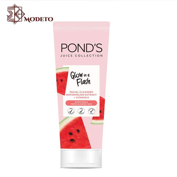 فوم شستشوی صورت هندوانه پوندز Ponds Glow in a Flash حجم 90 میل