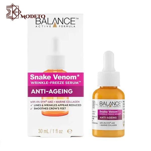 سرم ضد چروک سم مار و کلاژن دریایی بالانس مدل Snake Venom حجم 30 میل