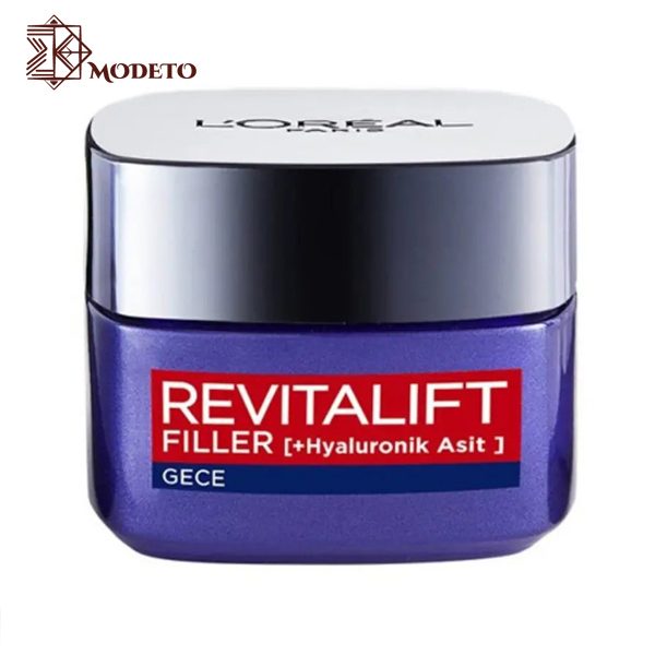 کرم شب ضد چروک بالای 40 سال لورال مدل Revitalift Filler